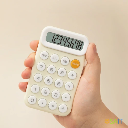 Калькулятор карманный Deli EM10 желтый 8-разр.