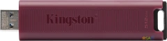 Флеш Диск Kingston 512Gb DataTraveler Max DTMAXA/512GB USB3.2 черный/бордовый