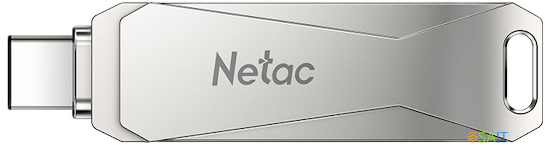 Флеш Диск Netac 128GB U782C NT03U782C-128G-30PN USB3.0 серебристый