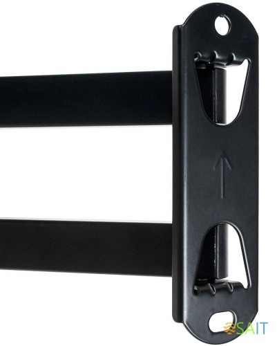 Кронштейн для телевизора Kromax DIX-14 черный 15"-42" макс.20кг настенный поворотно-выдвижной и наклонный