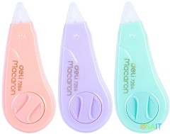 Лента коррект. Deli E7264 ассорти корпус белый блистер