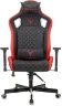 Кресло игровое Knight Outrider черный/красный ромбик эко.кожа с подголов. крестов. металл