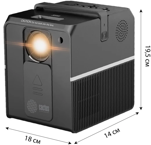 Проектор Cactus CS-PRC.04B.Full HD-A LCD 3500Lm LS 240Lm ANSI (1920x1080) 1000:1 ресурс лампы:50000часов 1xUSB typeA 1xHDMI 1.35кг