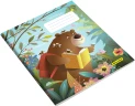 Набор тетрадей Silwerhof 18л. лин. A5 Лесные друзья 4диз. мел.карт. вод.лак скрепка (упак.:4шт)