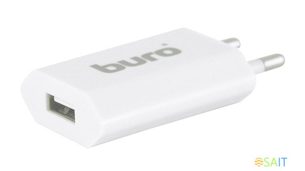 Сетевое зар./устр. Buro TJ-164w 5W 1A USB универсальное белый