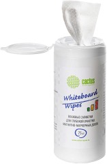 Салфетки Cactus CS-WB075 для маркерных досок туба 75шт влажных