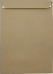 Пакет почтовый Silwerhof Eco 381227.25 C4 229x324мм силиконовая лента крафт 130г/м2 (pack:25pcs)