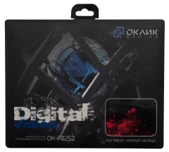Коврик для мыши Оклик OK-F0252 Мини рисунок/красные частицы 250x200x3мм