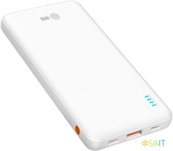 Мобильный аккумулятор Cactus CS-PBFSBA-10000 10000mAh 4.5A USB-A/2xUSB-C белый