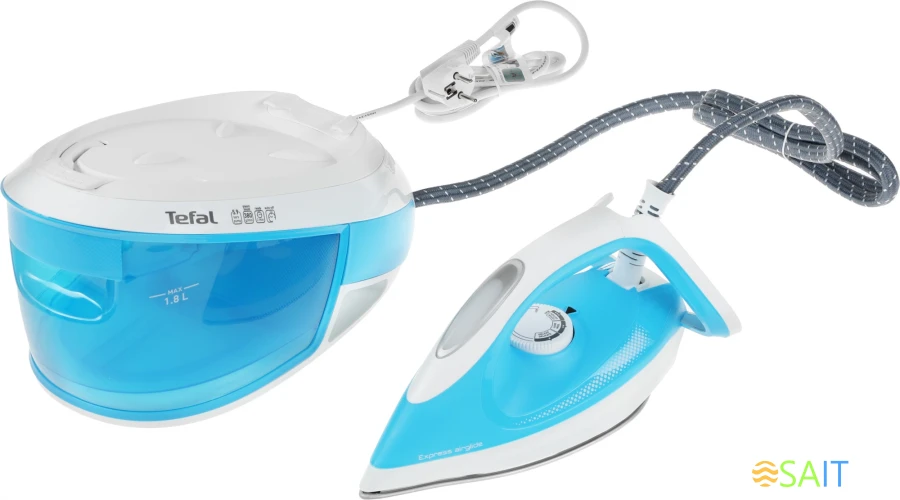 Парогенератор Tefal Express Airglide SV8002E0 голубой/белый