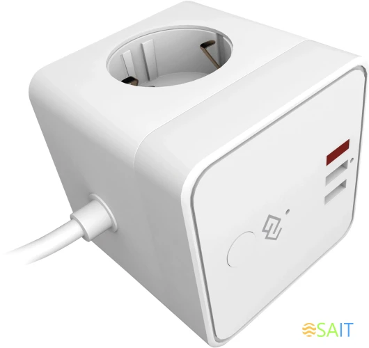 Умная розетка Digma DiPlug Cube 1 EU Wi-Fi белый (DPC13S)