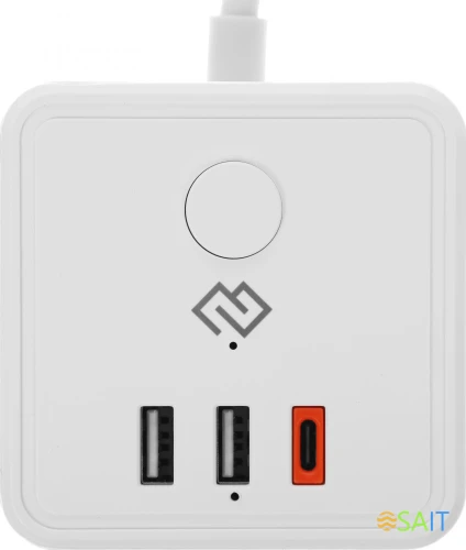 Умная розетка Digma DiPlug Cube 1 EU Wi-Fi белый (DPC13S)
