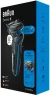 Бритва сетчатая Braun Series 5 51-B1000s реж.эл.:3 питан.:аккум. черный/синий