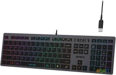 Клавиатура A4Tech Fstyler FX60H серый USB slim LED (FX60H GREY/NEON)