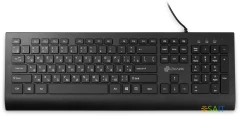 Клавиатура Оклик 155M черный USB slim (подставка для запястий) (1678057)