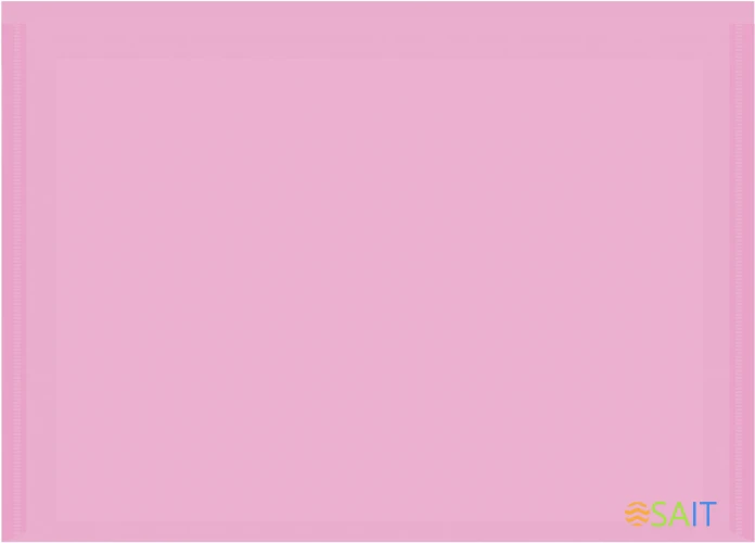 Конверт на кнопке Бюрократ Pastel -PKPAST/PINK A4 пластик 0.18мм розовый