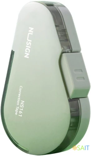 Лента коррект. Deli Nusign NS161GREEN 6мх5мм зеленый корпус белый блистер