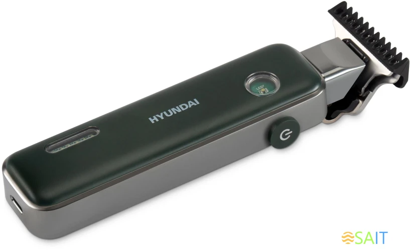 Триммер Hyundai H-HT6070 зеленый (насадок в компл:3шт)