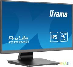 Монитор Iiyama 21.5&quot; ProLite T2252MSC-B2 черный IPS LED 5ms 16:9 HDMI M/M глянцевая 250cd 178гр/178гр 1920x1080 60Hz DP FHD USB Touch 4.5кг