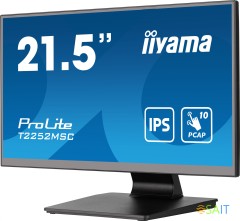 Монитор Iiyama 21.5&quot; ProLite T2252MSC-B2 черный IPS LED 5ms 16:9 HDMI M/M глянцевая 250cd 178гр/178гр 1920x1080 60Hz DP FHD USB Touch 4.5кг