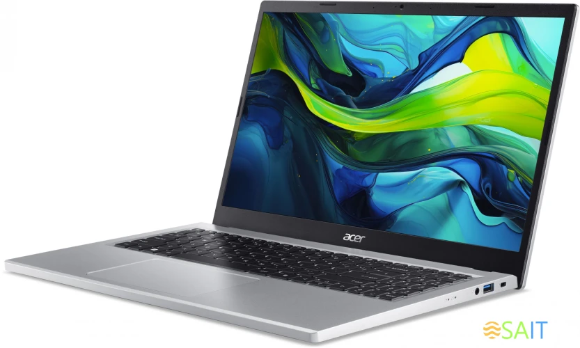 Ноутбук Acer Aspire Go AG15-31P-38DT Core i3 N305 8Gb SSD256Gb Intel UHD Graphics 15.6" TN FHD (1920x1080) noOS silver WiFi BT Cam (NX.KX5CD.008)
