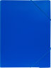 Папка на резинке Бюрократ -PRA3BLUЕ A3 пластик 0.7мм синий вмест.:400лист.