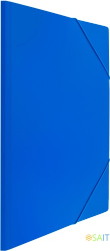 Папка на резинке Бюрократ -PRA3BLUЕ A3 пластик 0.7мм синий вмест.:400лист.