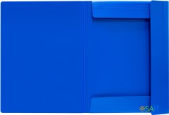 Папка на резинке Бюрократ -PRA3BLUЕ A3 пластик 0.7мм синий вмест.:400лист.