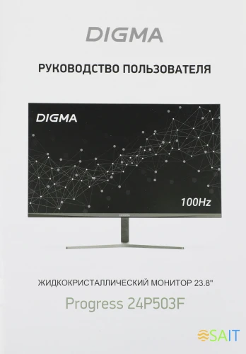 Монитор Digma 23.8" Progress 24P503F темно-серый IPS LED 5ms 16:9 HDMI M/M матовая 250cd 178гр/178гр 1920x1080 100Hz VGA DP FHD 2.7кг
