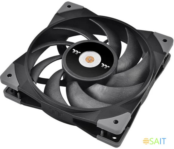 Вентилятор для корпуса Thermaltake Toughfan 12 120х120x25 черный 4-pin 22.3дБ (CL-F117-PL12BL-A) Ret