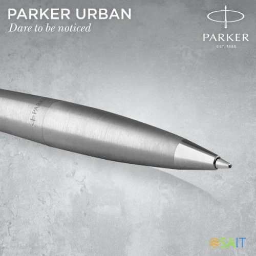 Ручка шариков. Parker Urban Core K314 (2143641) Metro Metallic CT M син. черн. подар.кор.