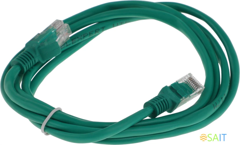 Патч-корд Premier PP12-1.5M/G 1000Гбит/с UTP 4 пары cat.5E CCA molded 1.5м зеленый RJ-45 (m)-RJ-45 (m)