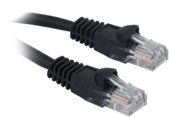 Патч-корд Buro UTP 4 пары cat.5E CCA molded 2м черный RJ-45 (m)-RJ-45 (m)