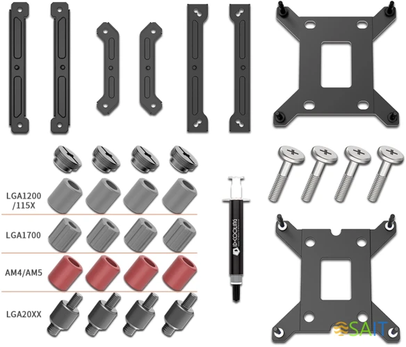 Система водяного охлаждения ID-Cooling Dashflow 360 XT Lite ARGB Soc-AM5/AM4/1151/1200/2066/1700 черный 4-pin 16-34dB Al+Cu 350W Ret