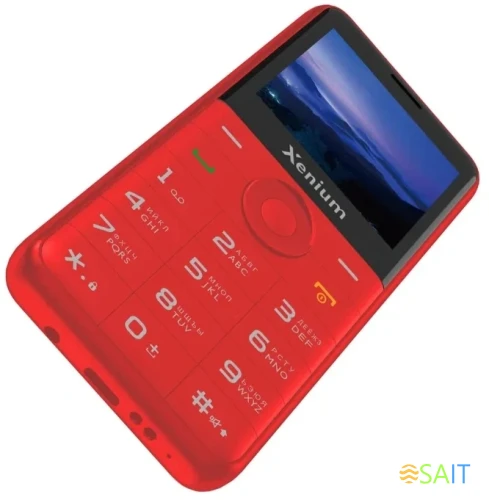 Мобильный телефон Xenium X700 красный моноблок 2Sim 2.31" 240x320 Nucleus 0.3Mpix GSM900/1800 MP3 FM microSD max32Gb