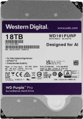 Жесткий диск WD SATA-III 18TB WD181PURP Surveillance Purple Pro (7200rpm) 512Mb 3.5"