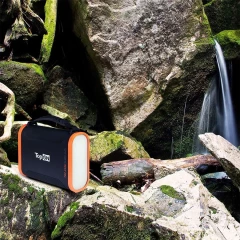Электростанция портативная TopON TOP-X100 96000mAh 3A QC3.0 2xUSB черный/оранжевый (чехол в комплекте) (102705)