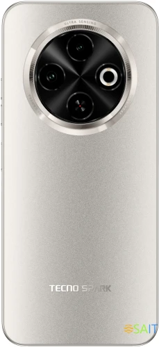 Смартфон Tecno Spark 30C 128Gb 6Gb золотой моноблок 3G 4G 2Sim 6.67" 720x1600 Android 14 48Mpix 802.11 a/b/g/n/ac NFC GPS GSM900/1800 Protect FM microSD max1024Gb