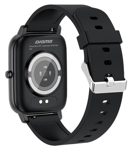Смарт-часы Digma Smartline E5 1.69" TFT корп.черный рем.черный (E5B)