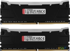 Память DDR4 2x32GB 3600MHz Kingston KF436C18RB2AK2/64 Fury Renegade RGB RTL Gaming PC4-28800 CL18 DIMM 288-pin 1.35В dual rank с радиатором Ret