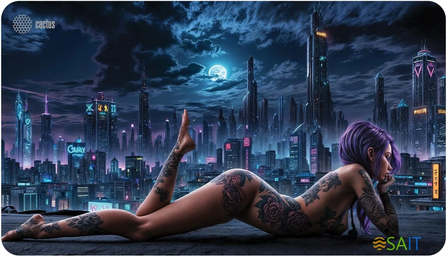 Коврик для мыши Cactus Erotic girl 700x400x3мм (CS-MP-PRO03XLL)