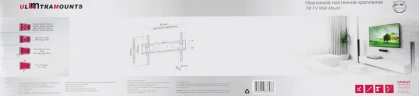 Кронштейн для телевизора Ultramounts UM842T черный 37"-75" макс.50кг настенный наклон