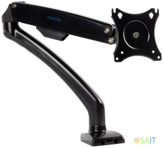 Кронштейн для мониторов ЖК Kromax OFFICE-8 черный 15"-32" макс.8кг настольный поворот и наклон верт.перемещ.