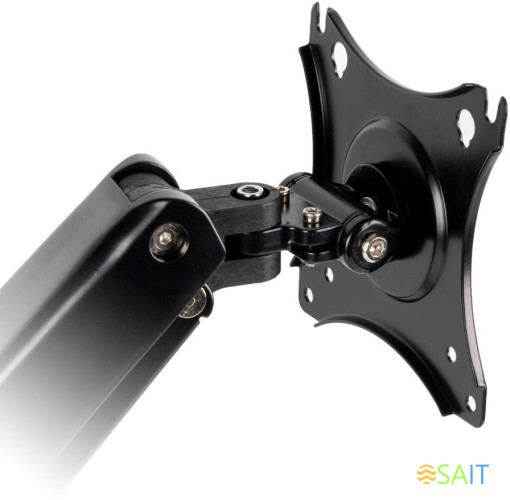 Кронштейн для мониторов ЖК Kromax OFFICE-8 черный 15"-32" макс.8кг настольный поворот и наклон верт.перемещ.