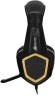 Наушники с микрофоном Оклик HS-L310G Guardian черный/золотистый 2.2м мониторные оголовье (359483)