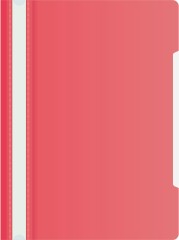 Папка-скоросшиватель Бюрократ -PS20RASP A4 прозрач.верх.лист пластик малиновый 0.12/0.16