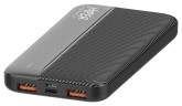 Мобильный аккумулятор Hiper SM10000 10000mAh 12W 2.4A 2xUSB-A/USB-C черный (SM10000 BLACK)