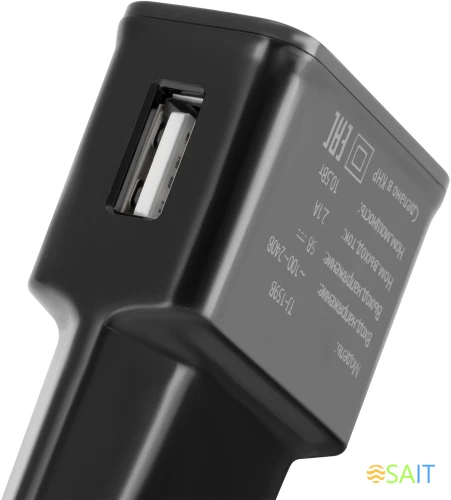 Сетевое зар./устр. Buro TJ-159b 10.5W 2.1A USB-A универсальное черный