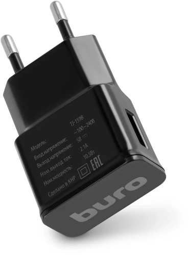 Сетевое зар./устр. Buro TJ-159b 10.5W 2.1A USB-A универсальное черный
