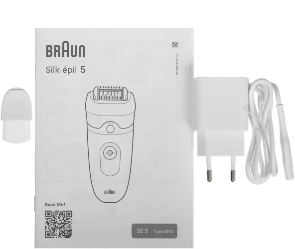 Эпилятор Braun SE5-000 скор.:2 насад.:1 от аккум. белый